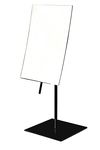 JERDON Rectangular Tabletop Makeup Mirror - Makeup Mirror with 3X Magnification with Black Finish - 5-inch by 8-inch Vanity Mirror - Model JP358BK