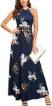STYLEWORD Women's Summer Fashion 2024 Maxi Dress Sleeveless Elegant Formal Evening Long Sping Dresses Trendy Clothes(Floral 19,M)