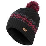 Trespass Men's Andrews Knitted Hat, Black, One Size UK