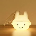 Vicloon Night Light Kids Lamp, 9 Colour Changing LED Portable Silicone Lights, USB Rechargeable Night Lamp for Childrens Toddler Bedside Light Bedroom Touch Nightlights Room Decor Gifts