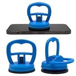 MMOBIEL Suction Cups 2 Pieces - Glass Suction Cup, Dent Puller and Opening Tool for Electronic Devices up to 22 lb – Heavy Duty Suction Cups - Vacuum Cup – Small Suction Cups – Blue