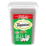 TEMPTATIONS Adult Cat Treats, Seafood Medley Flavour, 454g Tub