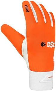 DSC 1501488 Pro Chamios Leather Cricket Wicket Keeping Inner Gloves for Mens | Leather Palm Gloves | Faster Sweat Absorbtion | Comfort Fit | Kit for Men and Boys | Multicolor