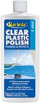 STAR BRITE Clear Plastic Polish - Step 2 - Ultimate Restoration for Plastic, Acrylic & Polycarbonate Surfaces, UV Protection, Easy Application (087308)