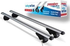 VOLVO XC90/XC70/CROSS COUNTRY ALUMINIUM SILVER AERO ROOF BARS/RACK FOR CAR WITH SIDE RAILS