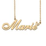 Customized Nameplate Necklace Charm Jewelry Mother Gifts for Mom Marie