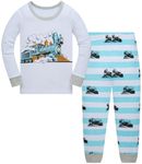 Boys Pyjamas Dinosaur Sleepwear Cotton Nightwear Long Sleeve Toddler Clothes 2 Piece Pjs Sets for Kids 11-12 Years