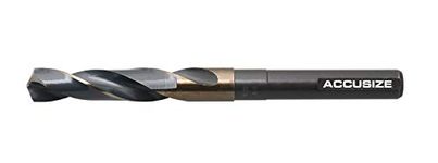 Accusize Industrial Tools 9/16" ANSI M35(H.S.S.+5% Cobalt) 1/2" Shank S&D Drill, 135° Split Point, 0412-0916