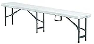 6Ft Foot Folding Plastic Bench Portable Outdoor Camping Garden Party Bbq Seating