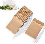 200 Pcs Tea Filter Bags Tea Bags for Loose Tea Unbleached Paper Tea Infusers Sachet de thé thé infuseur (Unbleached, 2.75in*3.54in(7cm*9cm))