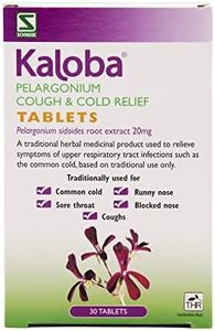 Schwabe Pharma - Kaloba Cough & Cold Relief Tablets - Pelargonium Sidoides Root Extract 20mg - Traditionally Used for Common Cold, Runny Nose, Sore Throat, Blocked Nose, Coughs - 30 Tablets