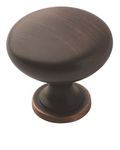 Amerock | Cabinet Knob | Oil Rubbed Bronze | 1-1/4 inch (32 mm) Diameter | Edona | 25 Pack | Drawer Knob | Cabinet Hardware