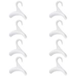 8 Pcs Purse Handbag Hanger Hook, Purse Handbag Closet Organizer Storage Hook, Portable Handbag Organizer Purse Hooks for Purses Bags Hats Hanging Tote Bag Backpacks (White)