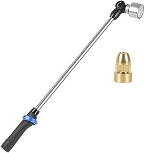 STYDDI Soft Rain Watering Wand with Pivoting Head and Thumb Control, 28” Gentle Classic Raining Wand with Replace Brass Nozzle, Perfect for Hanging Baskets, Planters, Greenhouses and Seedbed