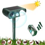 Cat Repeller Garden Cat Repeller Ultrasonic Pet Animal Repeller Solar Waterproof Flash Outdoor Farm Yard Motion Sensor Repeller For Dogs Cats Mice Birds Squirrels Foxes