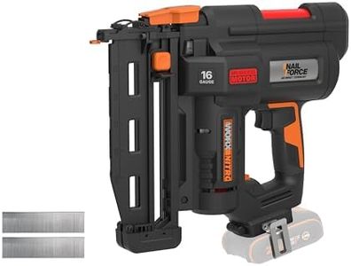 WORX WX841.9 Nitro 20V 16 Gauge Cordless Nailer | Cordless Nailer | Battery Powered Nail Gun with Tool-Free Jam Release | PowerShare - Tool Only