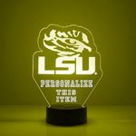 Mirror Magic Store LSU Tigers Logo LED Lamp/Night Light for Sports Fans - Personalize for Free