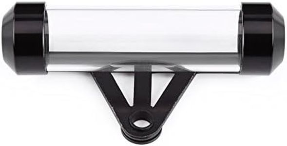 Tubo de impuestos de motocicleta, marco de soporte cilíndrico de tubo de disco de impuestos seguro de motocicleta universal impermeable(Negro)