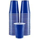 Amcrate Disposable Plastic Cups, Royal Blue Colored Plastic Cups, 18-Ounce Plastic Party Cups, Strong and Sturdy Disposable Cups for Party, Wedding, Christmas, Halloween Party Cup, 50 Pack