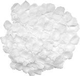 CATTREE Rose Petals, 3000 PCS Silk Artificial Petals Vase Home Decor Wedding Bridal Decoration Wholesale Party Ceremony (White)