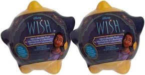 Disney Wish Mini Collectible Plush, 2 Blind Bag Inspired Capsules, Officially Licensed Kids Toys for Ages 2 Up by Just Play