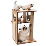 CatIt Vesper V-Box Large, Walnut, Modern Cat Tree, Cat Tree Wood, Wood Cat Tree, Wooden Cat Tree, Arbre a Chat Bois, Aesthetic Cat Tree