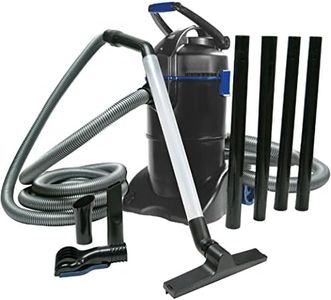 The Pond Guy ClearVac Pond Vacuum, Powerful Motor Quickly Removes Sludge & Debris, Dual Chamber Reservoir for Nonstop Use, 4 Interchangeable Nozzle Attachments, 5 Extension Tubes, 8 Ft Discharge Hose