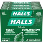 Halls Mentho-Lyptus Cool Mint 9 Count, Pack of 20, Singles (Full Tray)