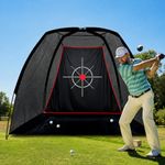 KAIDIDA Golf Practice Net for Garden: Tear-Resistant Double-Stitched All-Weather Hitting Net with Noise-Reducing Target, 8x7FT with Carry Bag