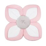 PandaEar Soft Baby Bath Flower for Sink Bathtub, Portable Infant Bath Seat Baby Bathtub Newborn, Baby Bath Pad Mat Cushion Support, Baby Essentials Shower Gift (Pink)