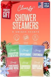 Cleverfy Shower Steamers Aromatherapy – Stocking Stuffers for Teen Girls, Women and Wife – Christmas Gifts for Teens and Women – White Elephant Gifts for Adults – 6 Tablets
