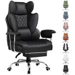 GTPLAYER Gaming Chair, Executive Office Desk Chair with Footrest Ergonomic Heavy Duty High Back Lumbar Support Home Recliner Swivel Computer Chairs