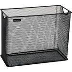 Mind Reader Network Collection, Vertical File Storage Basket, Letter Size, Hanging Files or Folders and Magazines, Desktop Organizer, Metal Mesh, Black 12.25 x 5.5 x 10