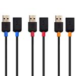 Cable Matters 3-Pack Short USB to USB Extension Cable (Male to Female USB Extender Lead) - 0.9m