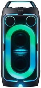 Samsung with in-Built Battery | 18 Hours of Playtime | Party Lights + | Grip & Roll | Splashproof IPX4 | Waveguide | USB Input | 3.5mm Jack | 240 W Bluetooth Party Sound Tower (MX-ST50F/XL, Black)
