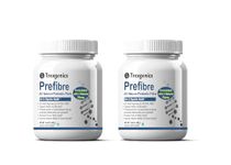 Trexgenics PREFIBRE 4X Natural PREBIOTIC FIBRES -Digestive & Gut Health Support, Frutafit HD Inulin, Fossence Fructooligosaccharides, Sunfiber PHGG & Gum Acacia Fibre, VEGETARIAN(330 gram) (Pack of 2)