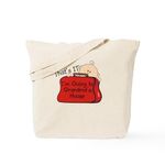 CafePress Going To Grandma's Funny Tote Bag Natural Canvas Tote Bag, Reusable Shopping Bag