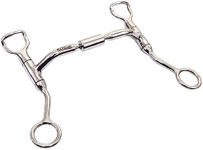 BAR H EQUINE Stainless Steel Small Port Shank Bit W/Roller Bit | Bits for Horses | Horse Bit | Horse Bits | Snaffle Bits for Horses | Horse Bits and Bridles