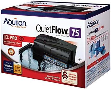 Aqueon QuietFlow LED PRO Aquarium Power Filter, Size 75