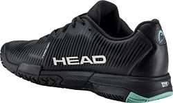 HEAD Men's Revolt Pro Sneaker, Black/Teal, 10