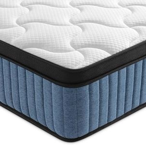 BedStory Firm Twin Mattress, 6 Inch Hybrid Mattresses Medium Firm with Extra Lumbar Support, Single Size Bed in a Box for Spine Alignment, CertiPUR-US Certified, 365-Night Trial