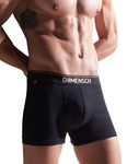 DAMENSCH Men's Deo-Cotton Deodorizing Trunk- Pack of 1- Sweet Black- Large