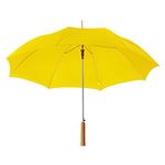 eBuyGB Automatic Wedding Photographer Parasol Folding Umbrella, Long Umbrella with Stick Handle Rain Stick Umbrella, Umbrella, Colourful - Yellow 37 Inch / 94cm Span 84cm Length