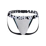 Andrew Christian Avalon Stripe Jock w/ Almost Naked - SIZE S - Jock Strap Underwear for Men