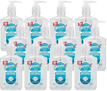 Germ-X Original Hand Sanitizer, Non-Drying Moisturizing Gel with Vitamin E, Instant and No Rinse Formula, 8 Fl Oz Pump Bottle (Pack of 12)