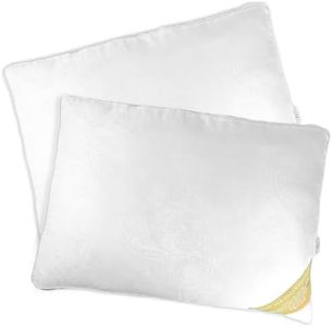 LuxBedCo Luxury Pillows 2 Pack - Soft Mulberry Silk Pillow Set for Head & Neck Support - Comfortable & Breathable 1000g Hotel Pillows for Better Sleep - Luxury Silk Beddings for Beauty & Rest