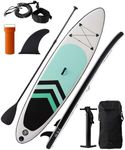 Victoper Inflatable Stand Up Paddle Board, Wide Stable Non-Slip Paddle Boards for Adults Ultra-Light Surfboard Complete Kit with Premium SUP Paddle Board Accessories for Yoga Surfing All Beginners