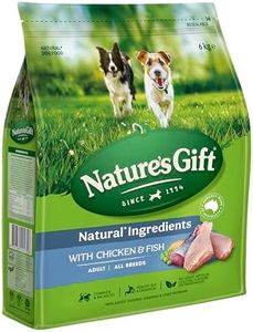 Nature's Gift Adult Dry Dog Food, Chicken & Fish 6kg - 100% Complete & Balanced Nutrition, Supports Digestion, Immunity & Skin Health
