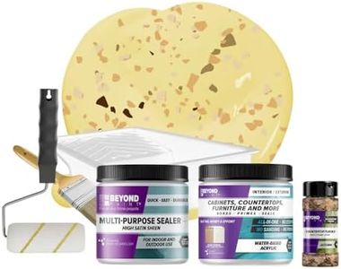 Beyond Paint Countertop Makeover Kit with Paint, Sealer, Flecks and Tools for Countertops, Buttercream