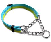 LOS ANDES Martingale Dog Collars Reflective Collar Half Choke Collar for Small Medium Dogs, No Pull Dog Collar Dog Training Collars Walking Pulling Control